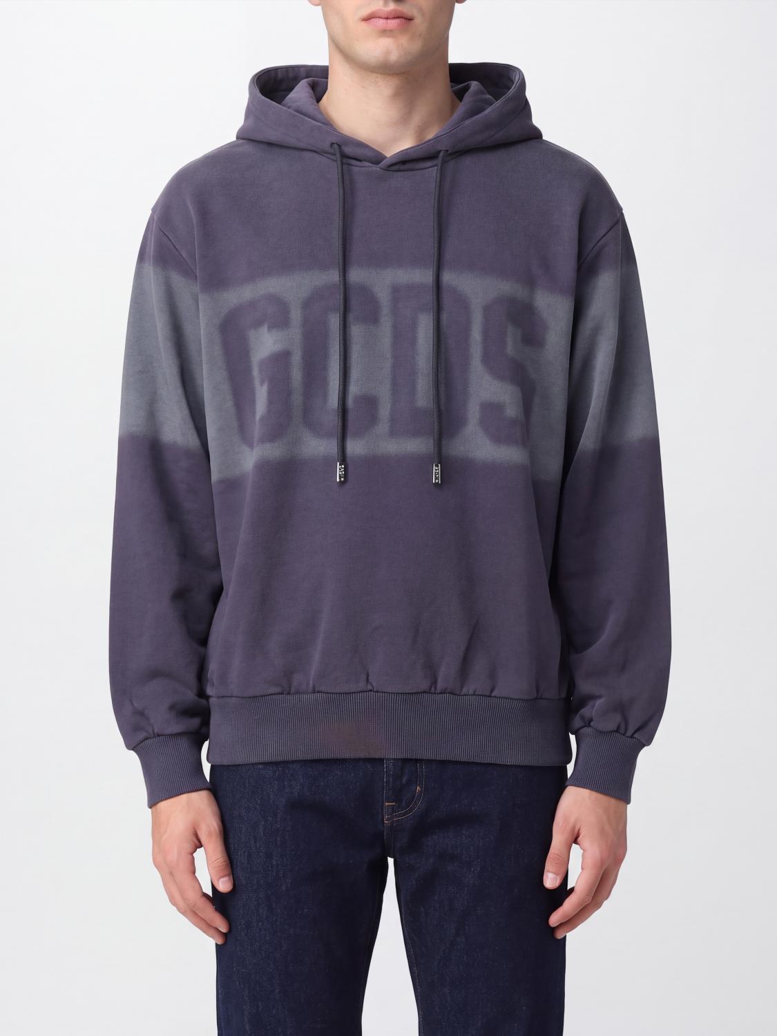 GCDS Felpa Uomo colore Grigio Topo
