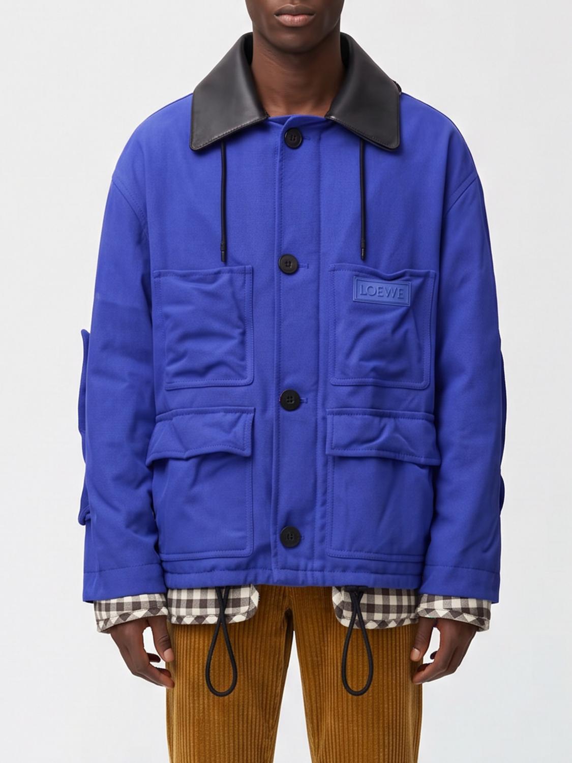LOEWE Coat Men color Blue