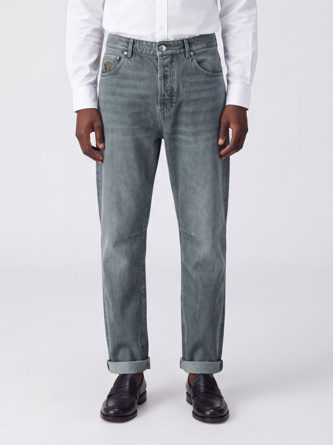 BRUNELLO CUCINELLI Pants Men color Grey