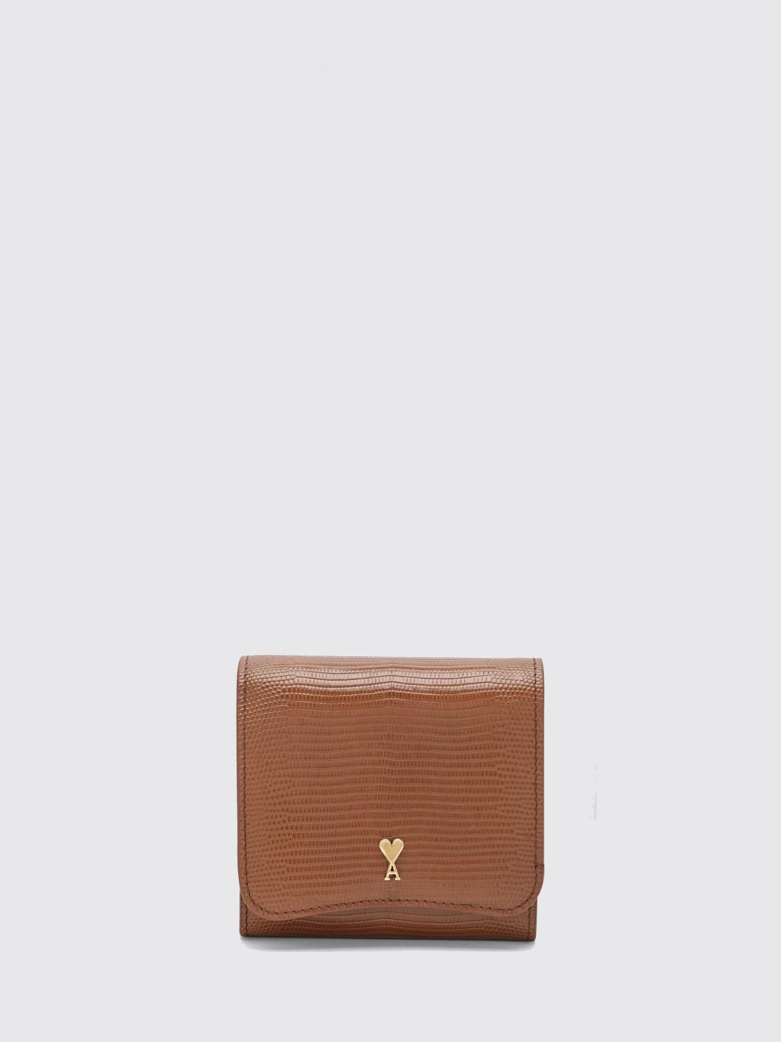 AMI PARIS Wallet Woman color Camel