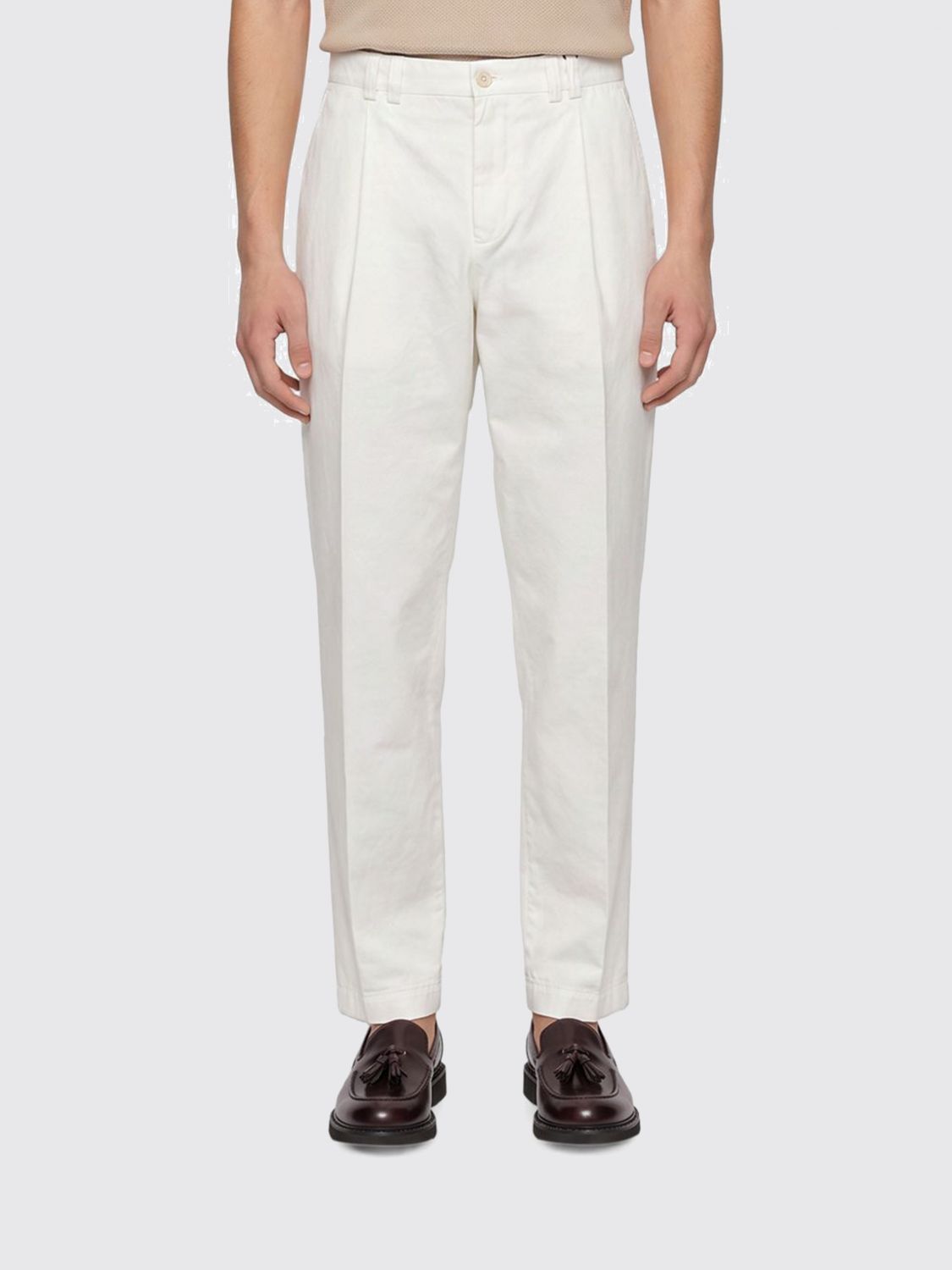 CANALI Pants Men color White