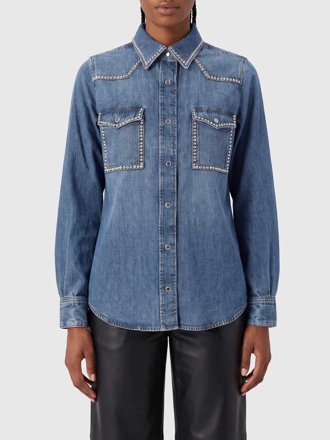 7 FOR ALL MANKIND Camicia Donna colore Blue
