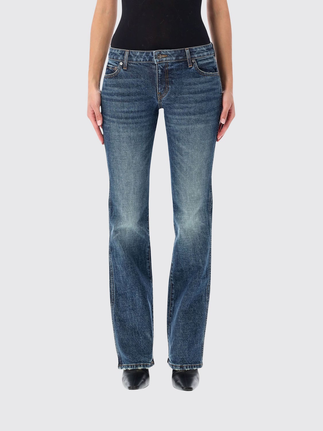 KHAITE Jeans Woman color Denim