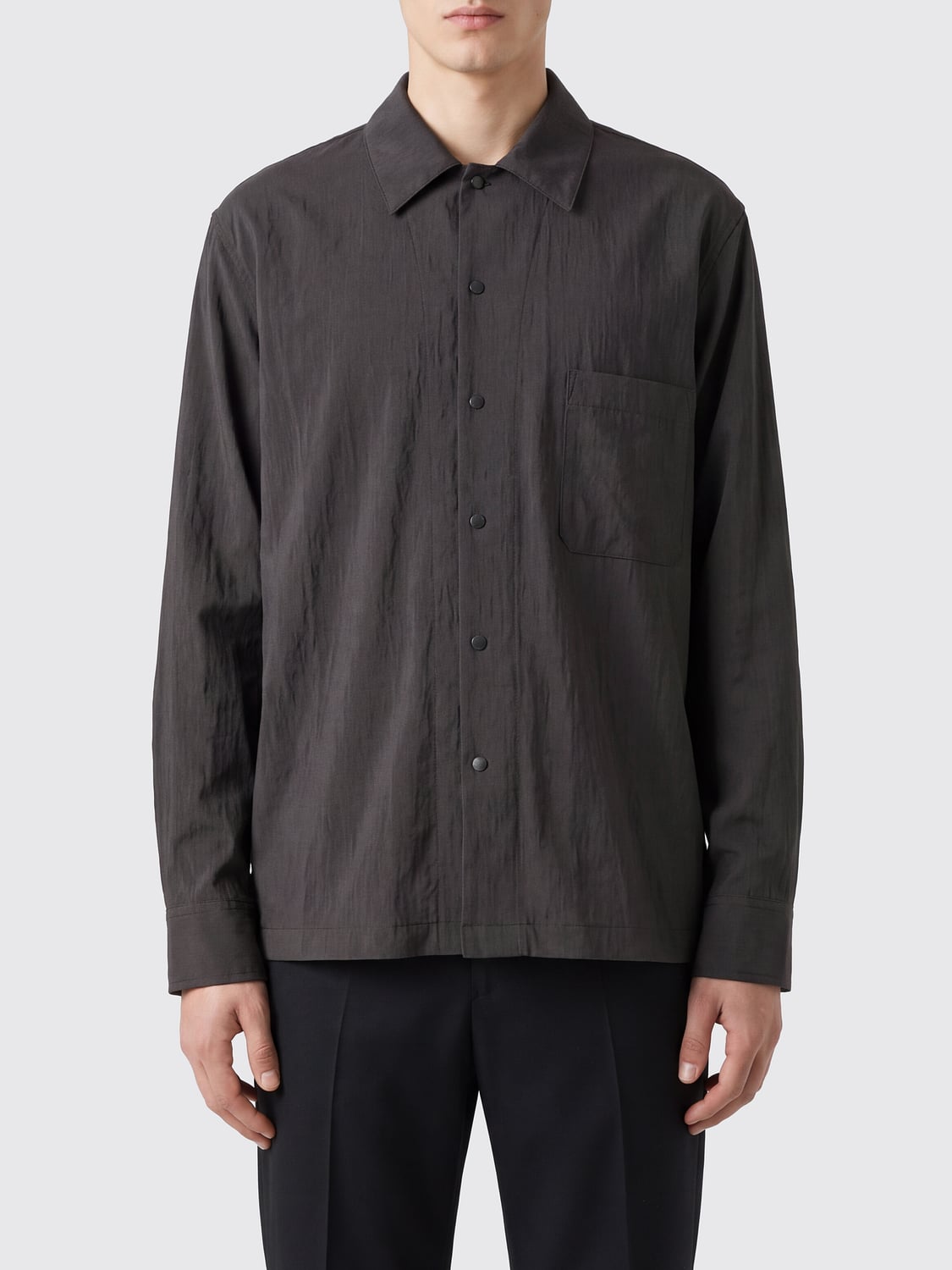 LEMAIRE Shirt Men color Coffee