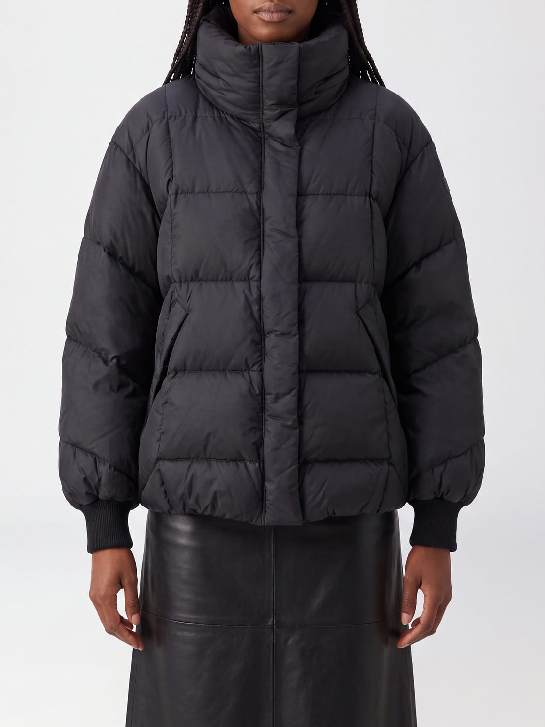 TATRAS Short Water-Repellent Puffer Jacket in Quilted Nylon with Funnel Neck TATRAS Short Water-Repellent Puffer Jacket in Quilted Nylon with Funnel Neck