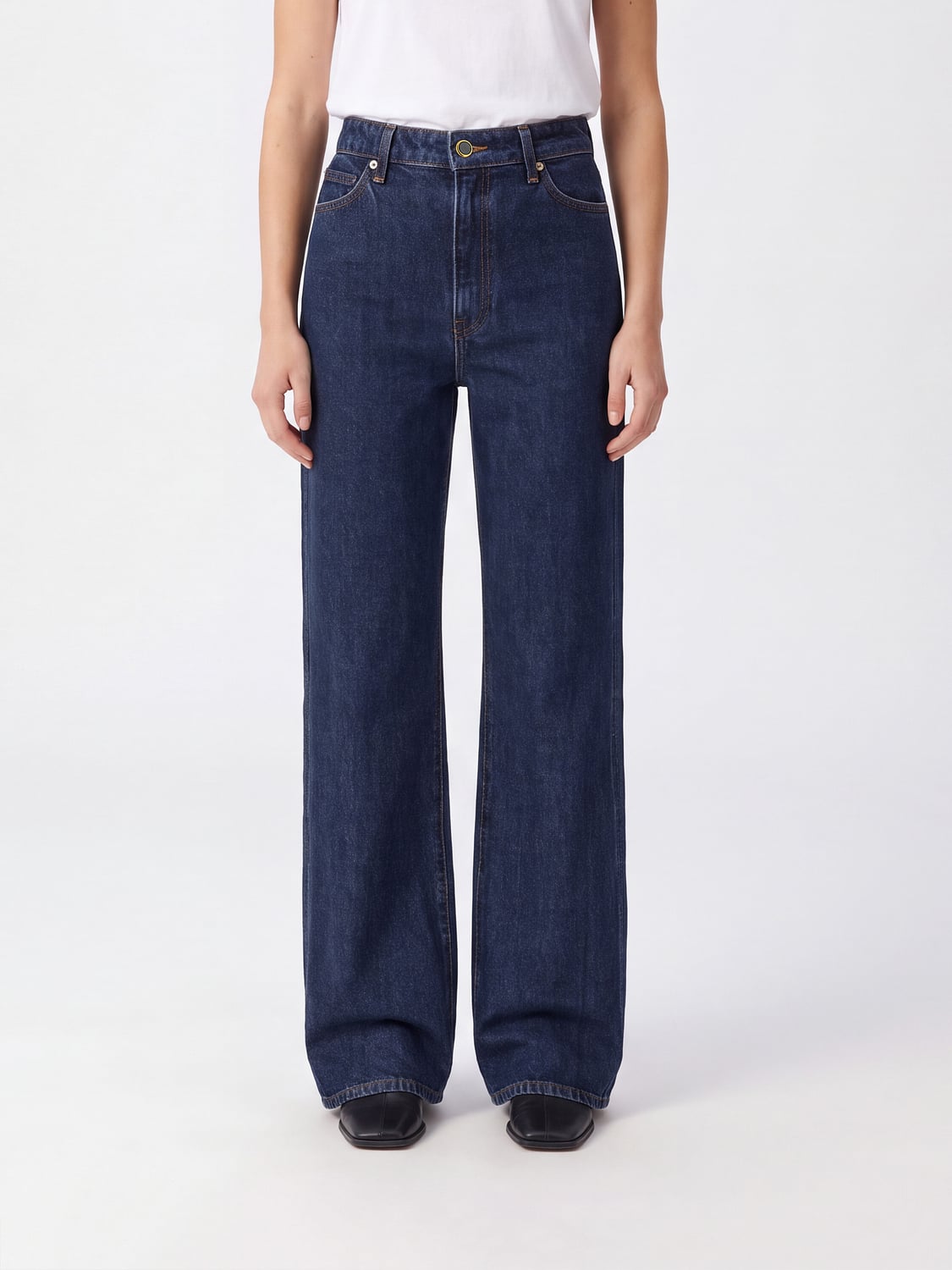 KHAITE Jeans Woman color Blue