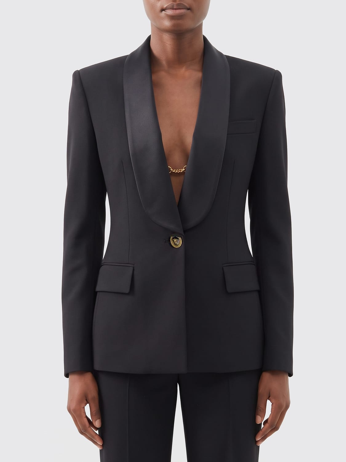 VERSACE Jacket Woman color Black