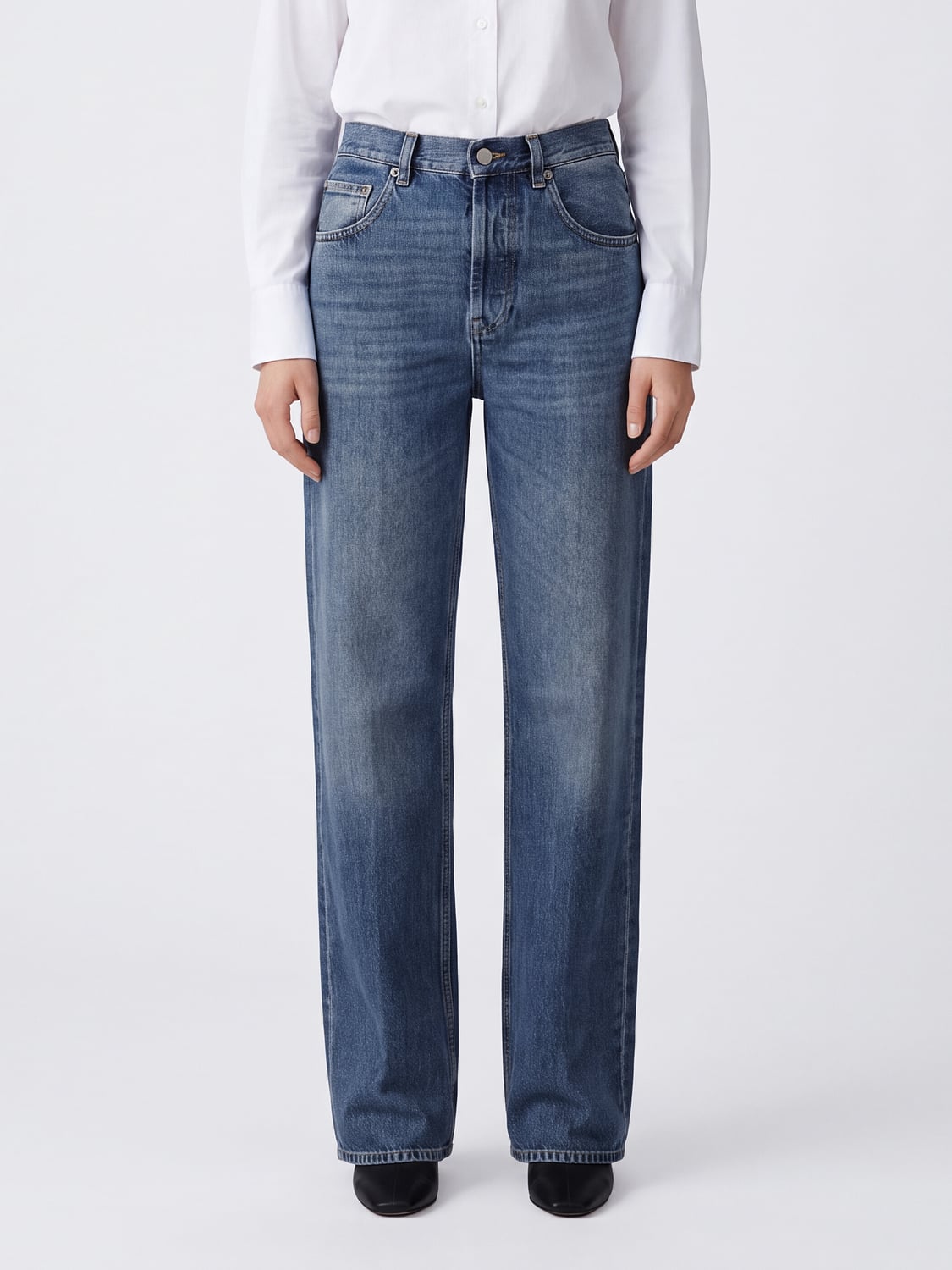 GRIFONI Jeans Woman color Denim