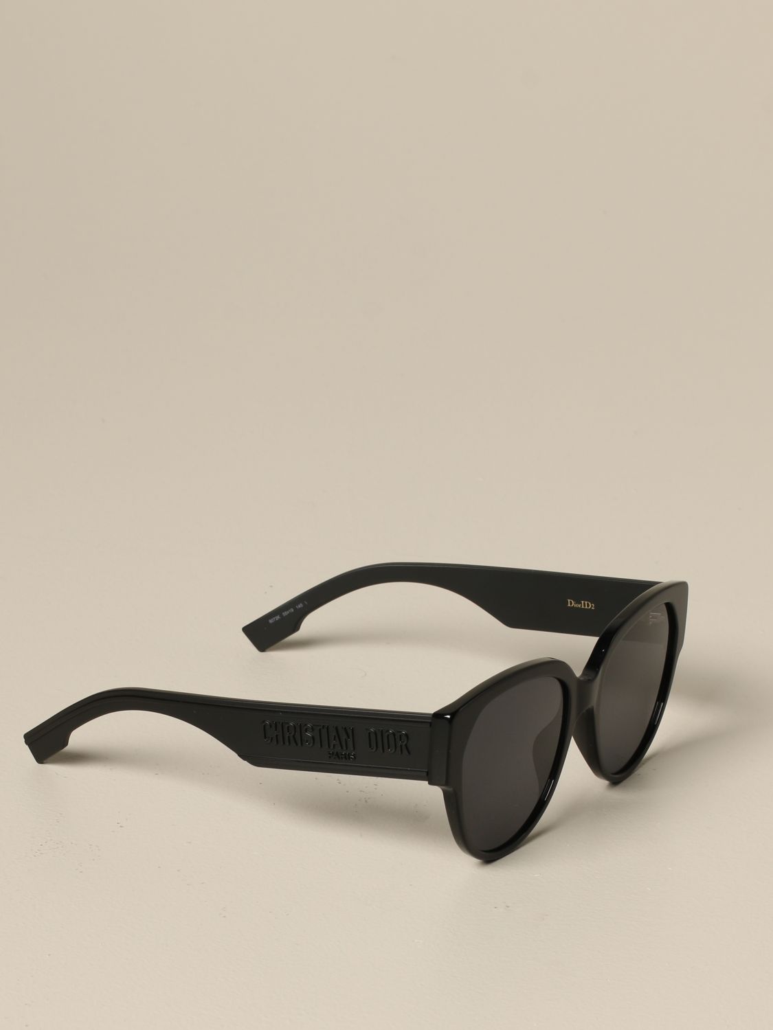 DiorSignature S6U Rechteckige Sonnenbrille in Schwarz  DIOR