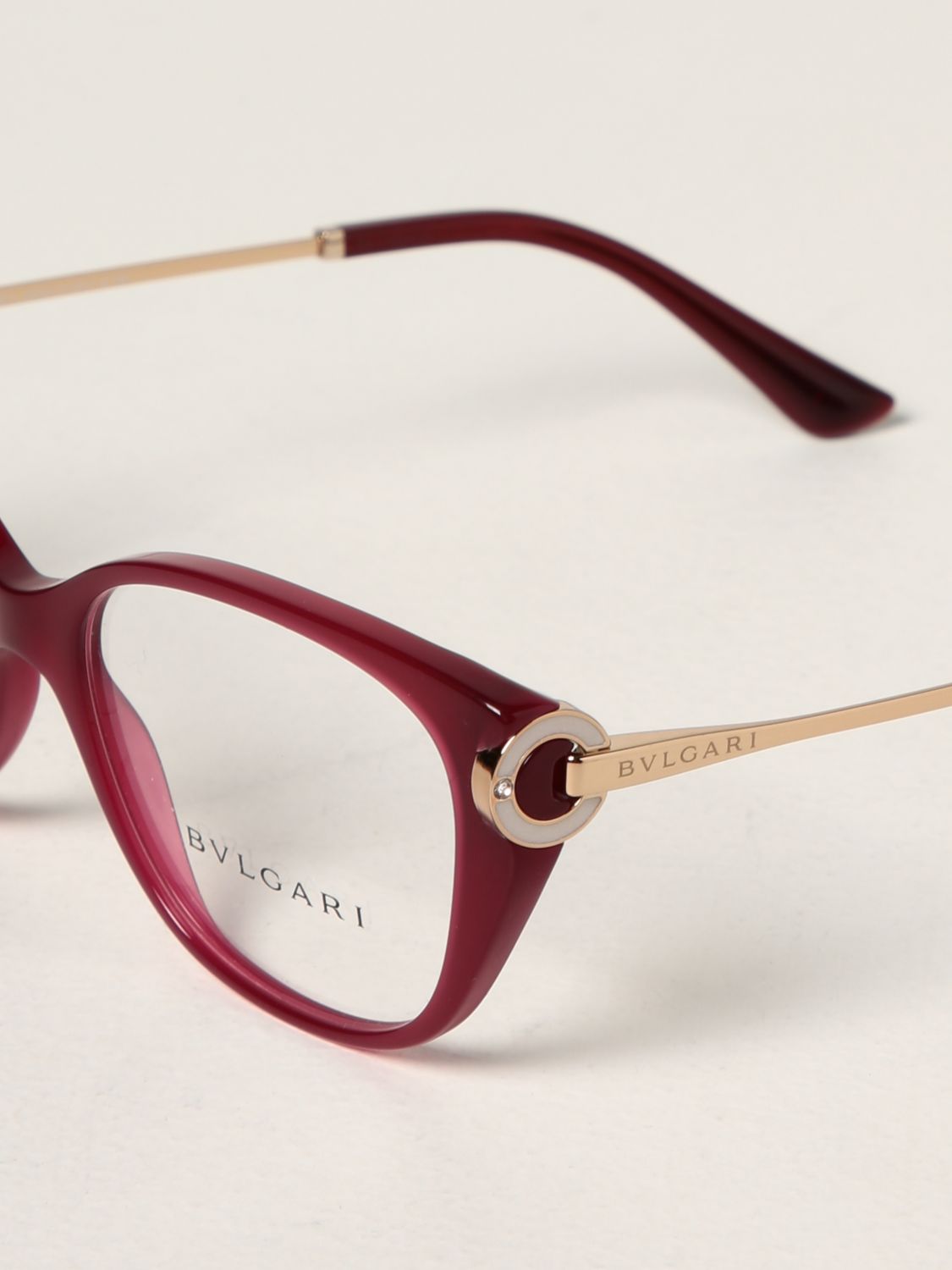BULGARI: eyeglasses in acetate and metal - Red | Bulgari sunglasses 4189-B  online on 