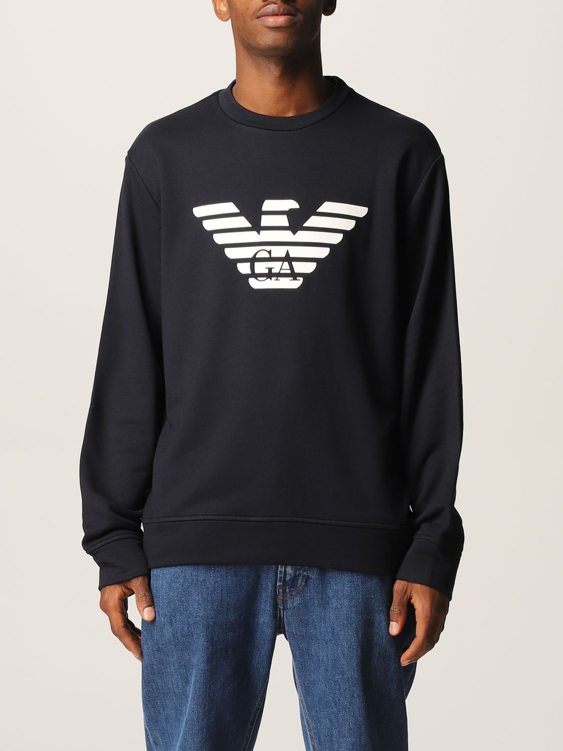 Emporio Armani sweatshirt in cotton blend with logo