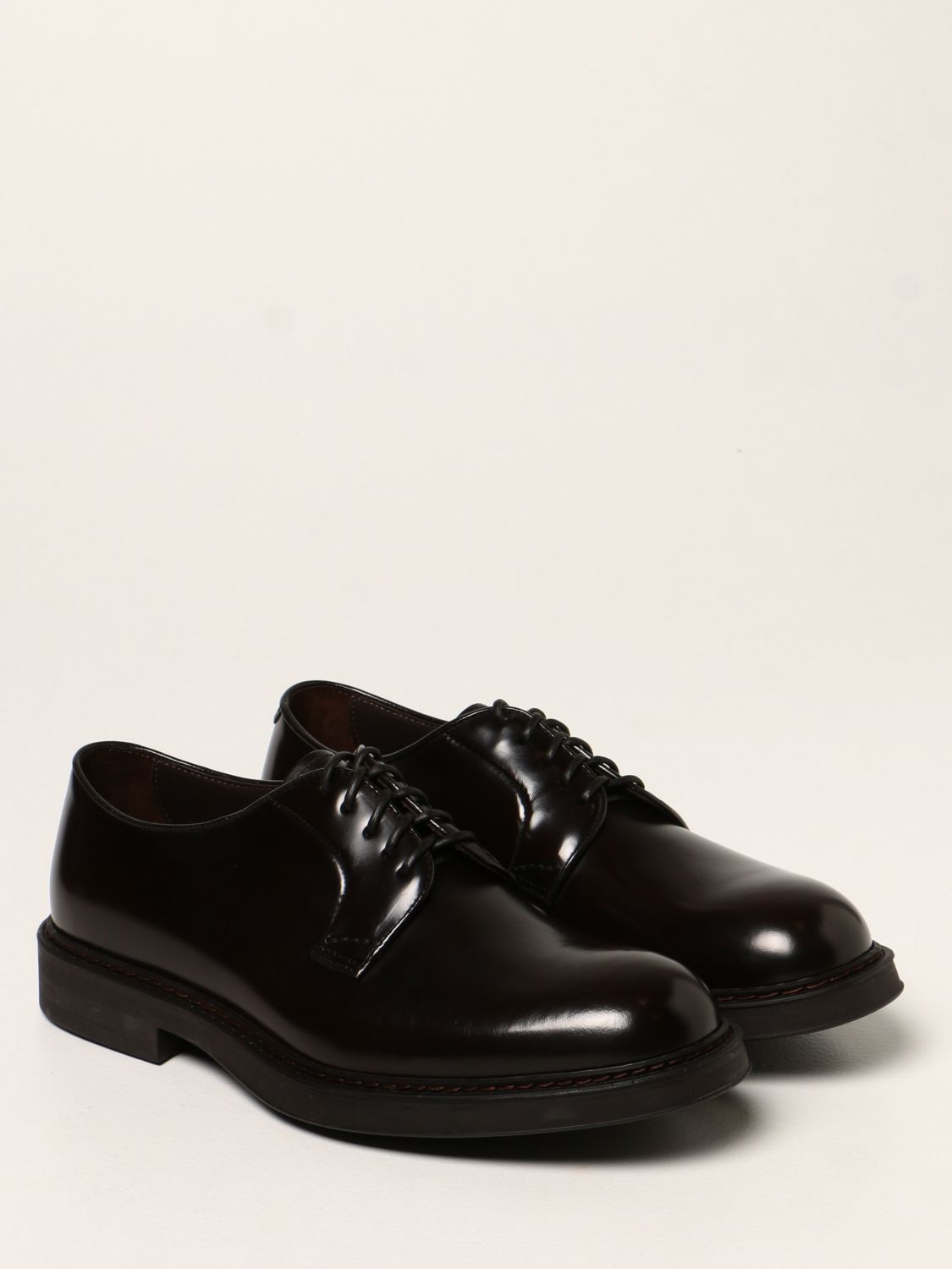 Brogue shoes Doucal's: Doucal's lace-up derby shoes in leather dark 2