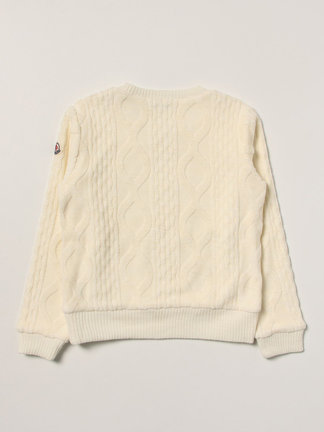 Sweater Moncler: Basic Moncler sweater with logo white 2