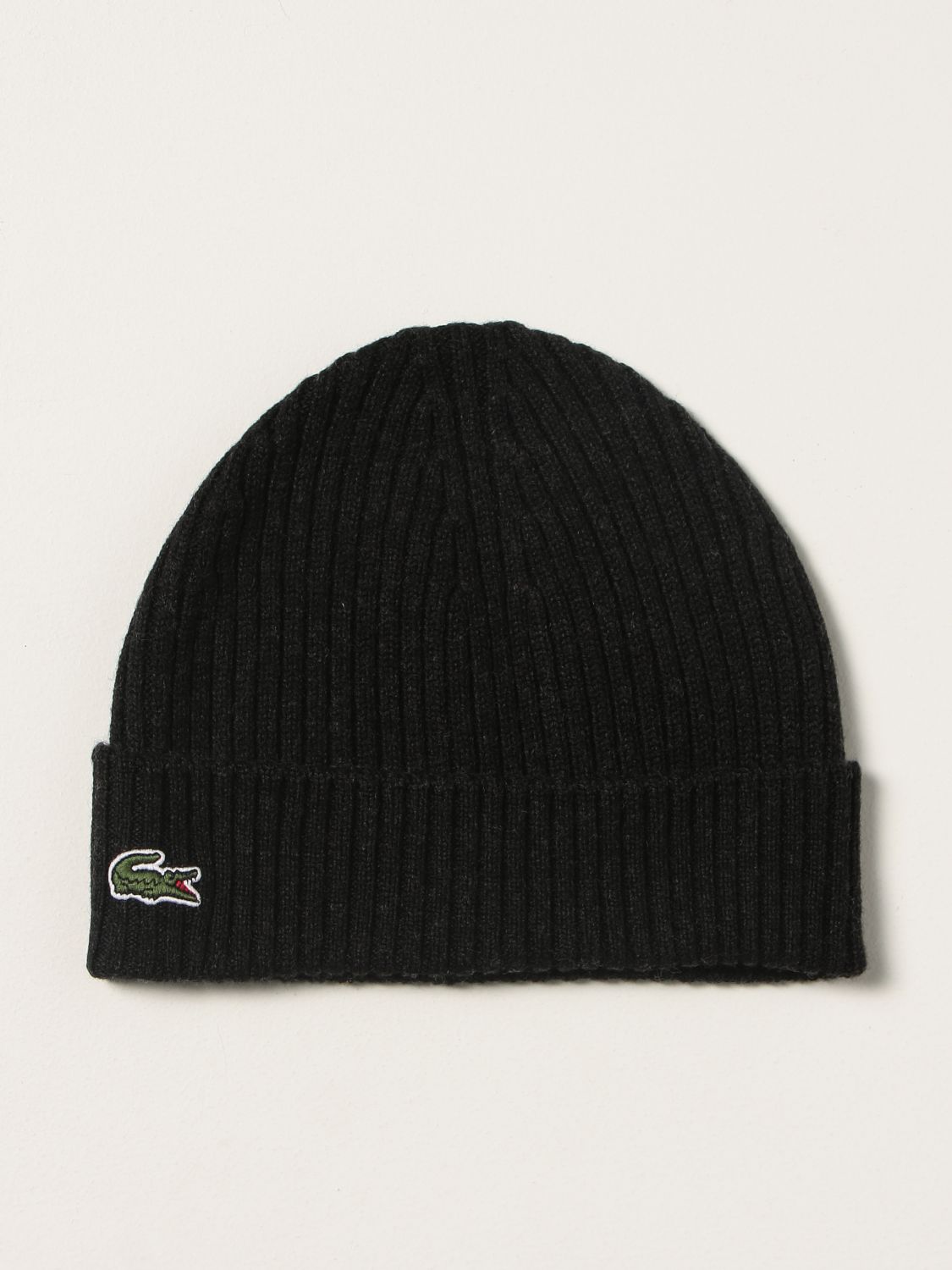 beanie with logo - Grey Lacoste hat RB4162 online on GIGLIO.COM