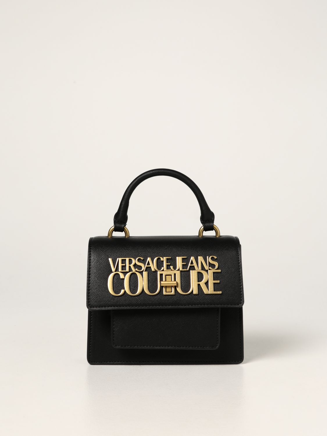 VERSACE JEANS COUTURE: bag in synthetic leather - Black | Versace Jeans ...