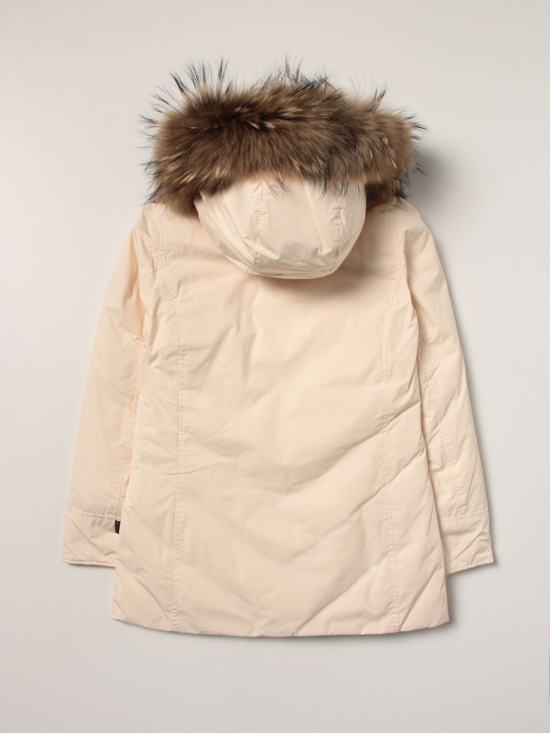 Куртка Woolrich: Куртка Woolrich девочка слоновая кость 2