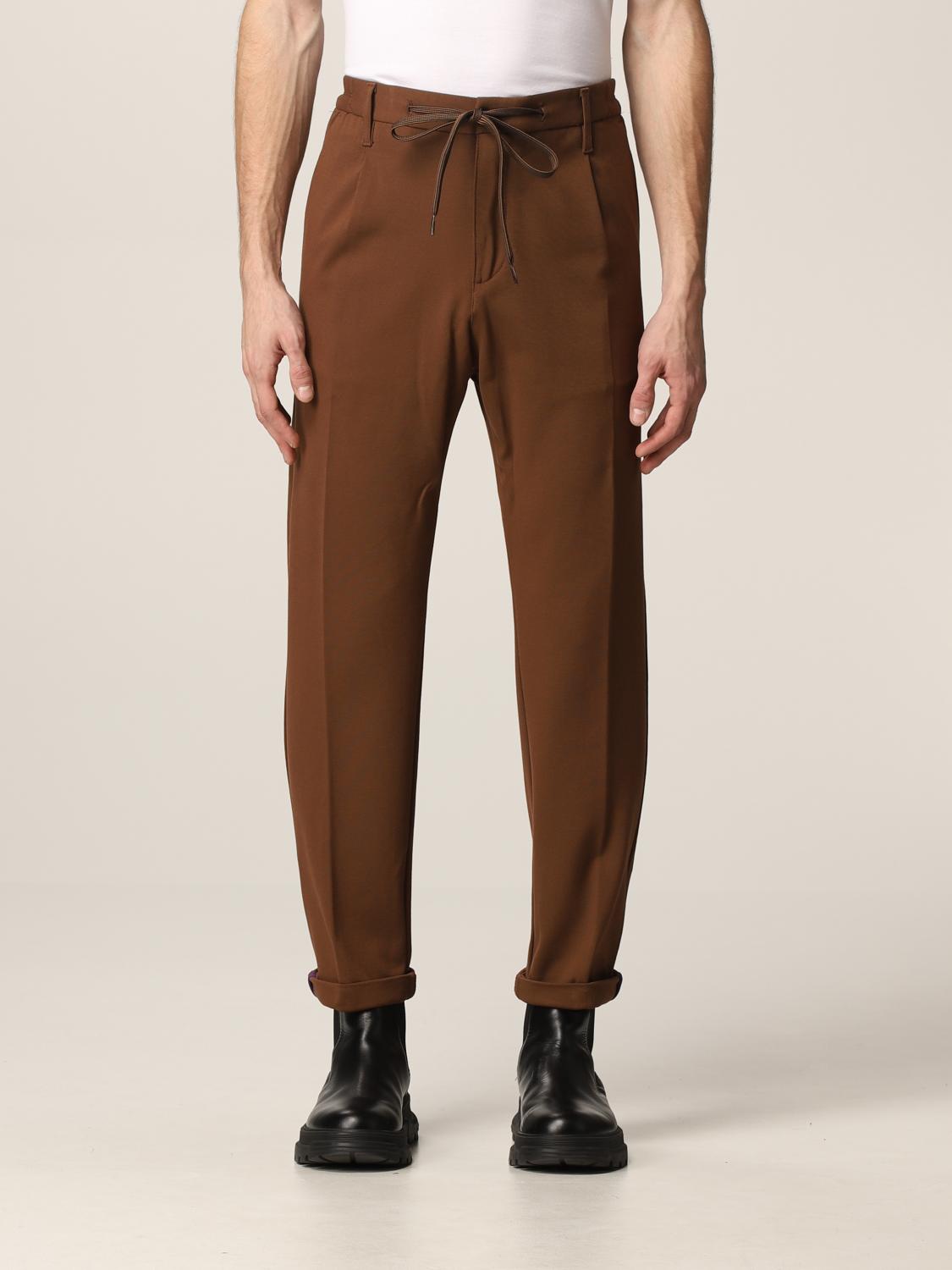 DANIELE ALESSANDRINI: Pantalone uomo - Tabacco | Pantalone Daniele  Alessandrini PM0654107 GIGLIO.COM