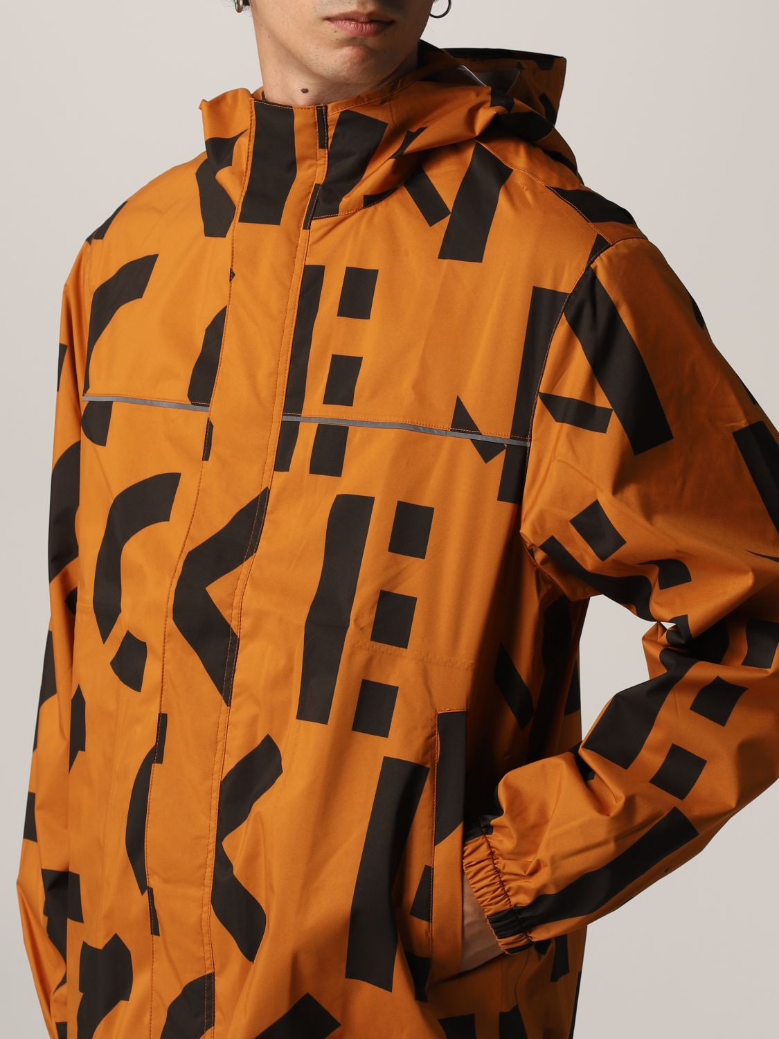 Куртка Kenzo: Тренч Мужское Kenzo оранжевый 5