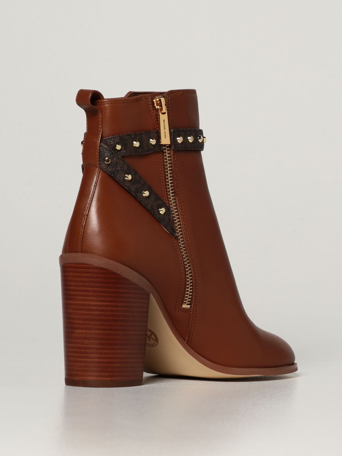 MICHAEL KORS: Farrah Michael leather ankle boots - Leather | Michael Kors  flat booties 40F1FHHE1L online on 