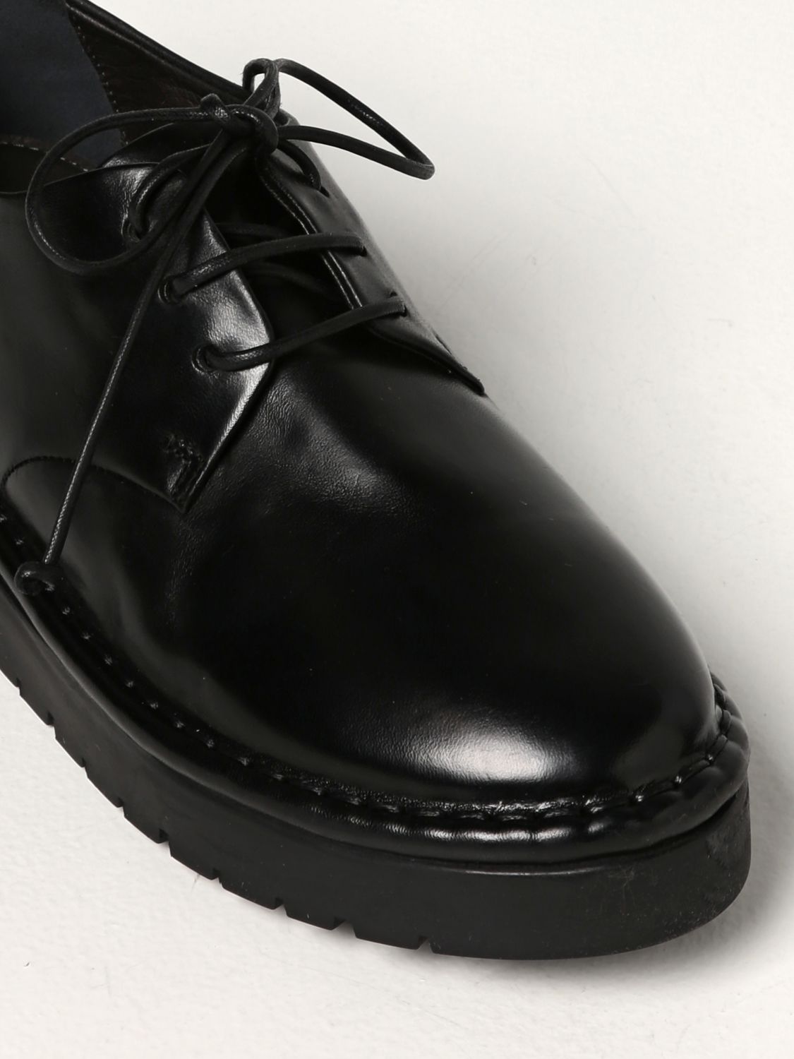 Brogues Marsèll: Marsèll high Sancrispa derby shoes in horse leather black 4