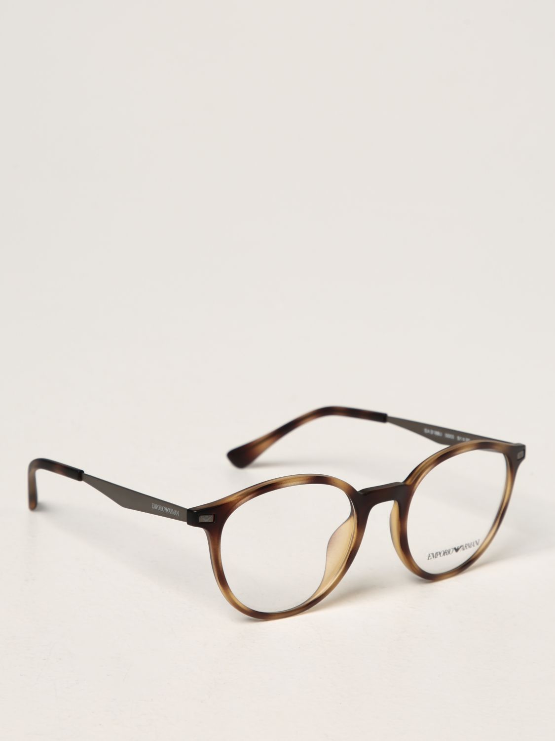Emporio Armani Outlet: acetate eyeglasses - Brown | Emporio Armani  sunglasses EA 3188U online on 