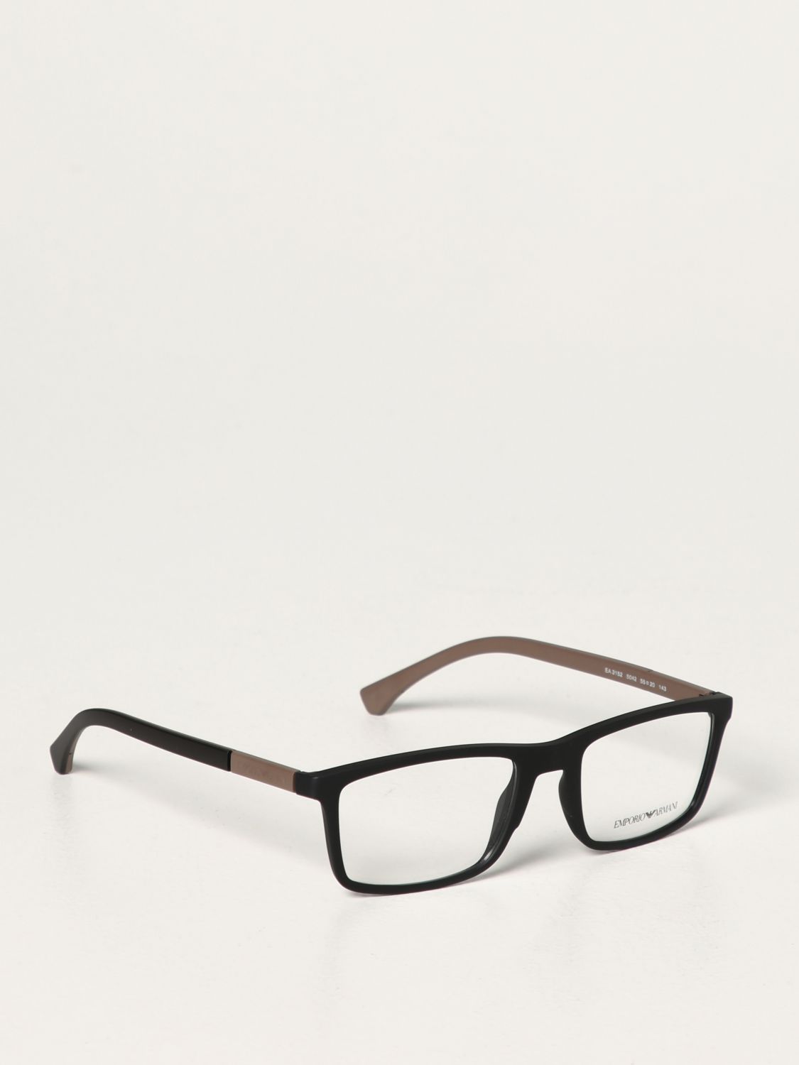 Emporio Armani Outlet: acetate eyeglasses - Black | Emporio Armani  sunglasses EA 3152 online on 