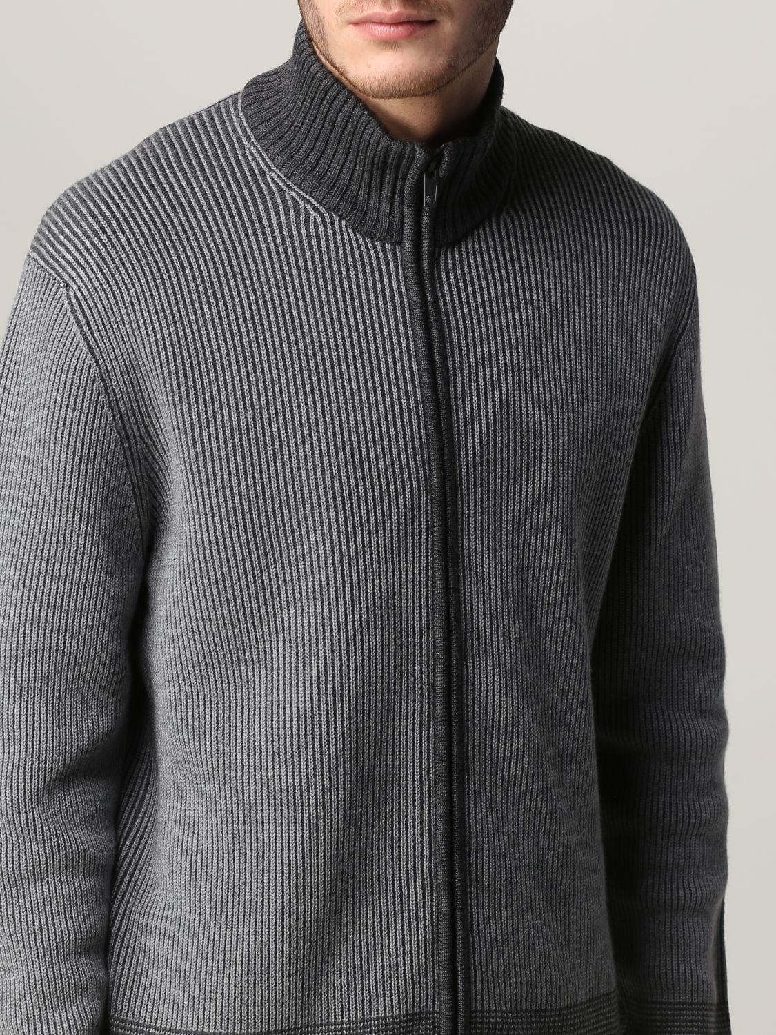 Cardigan Fay: Pull homme Fay gris 5
