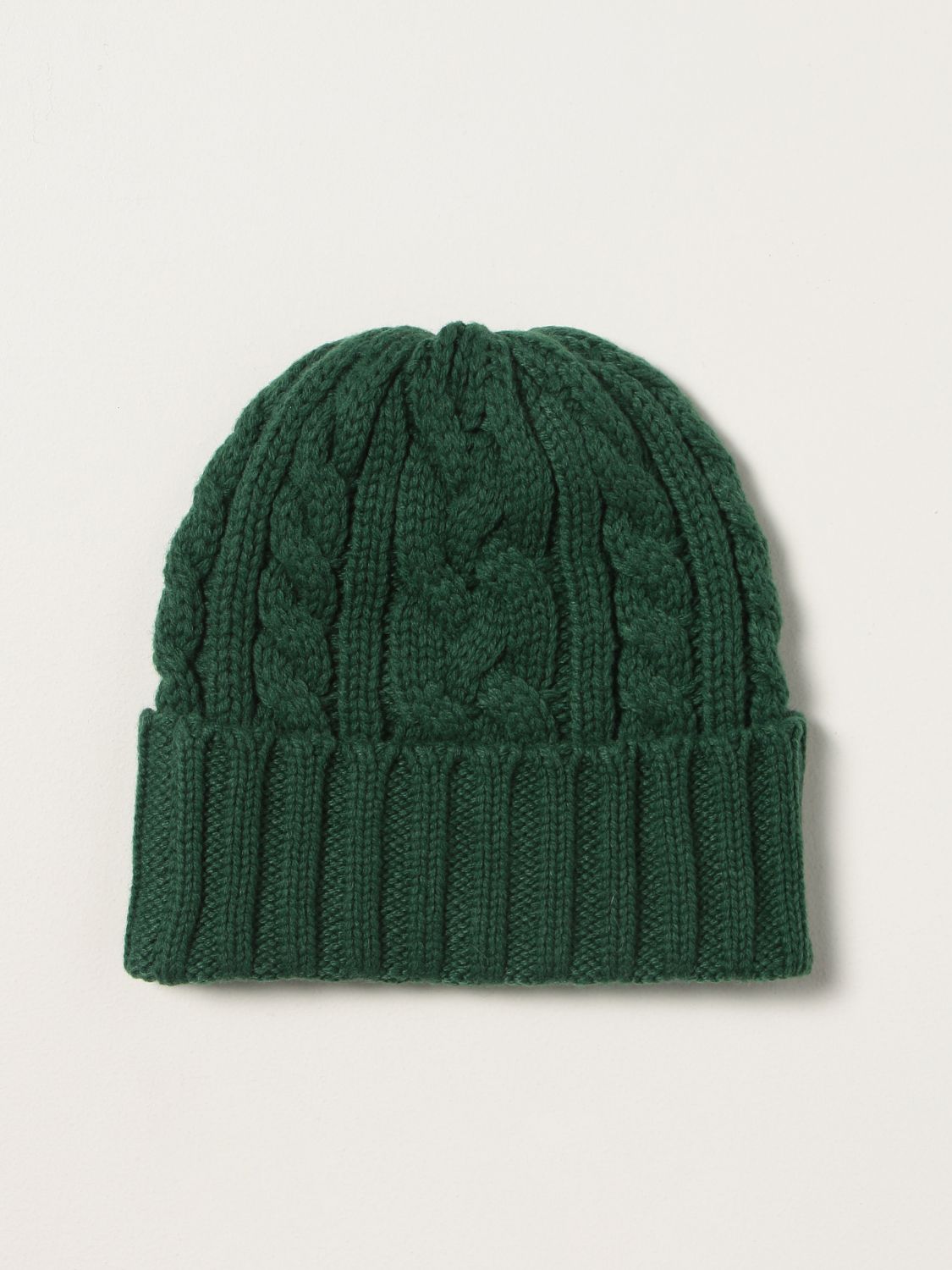 POLO RALPH LAUREN: beanie hat with teddy bear - Green | Polo Ralph Lauren  hat 449853939 online on 
