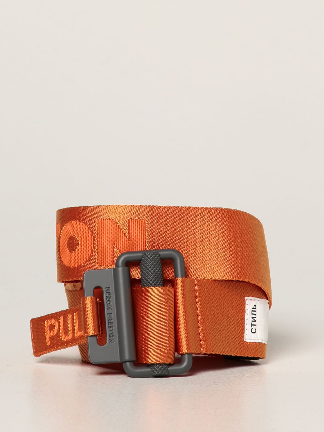 Cintura Heron Preston: Cintura Heron Preston in tela arancione 1