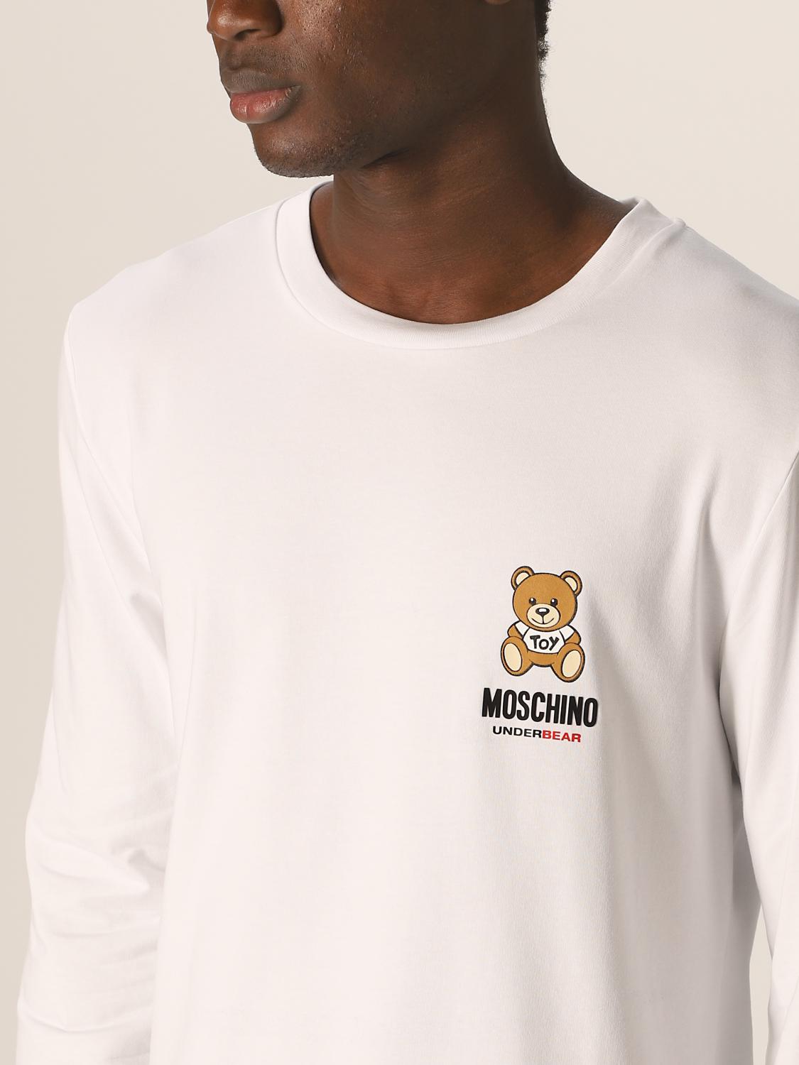 mens white moschino jumper