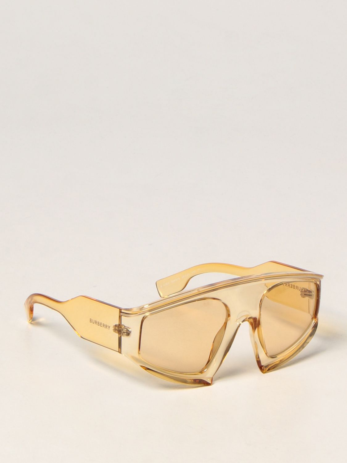 BURBERRY: sunglasses in acetate | Glasses Burberry Men Yellow | Burberry B GIGLIO.COM