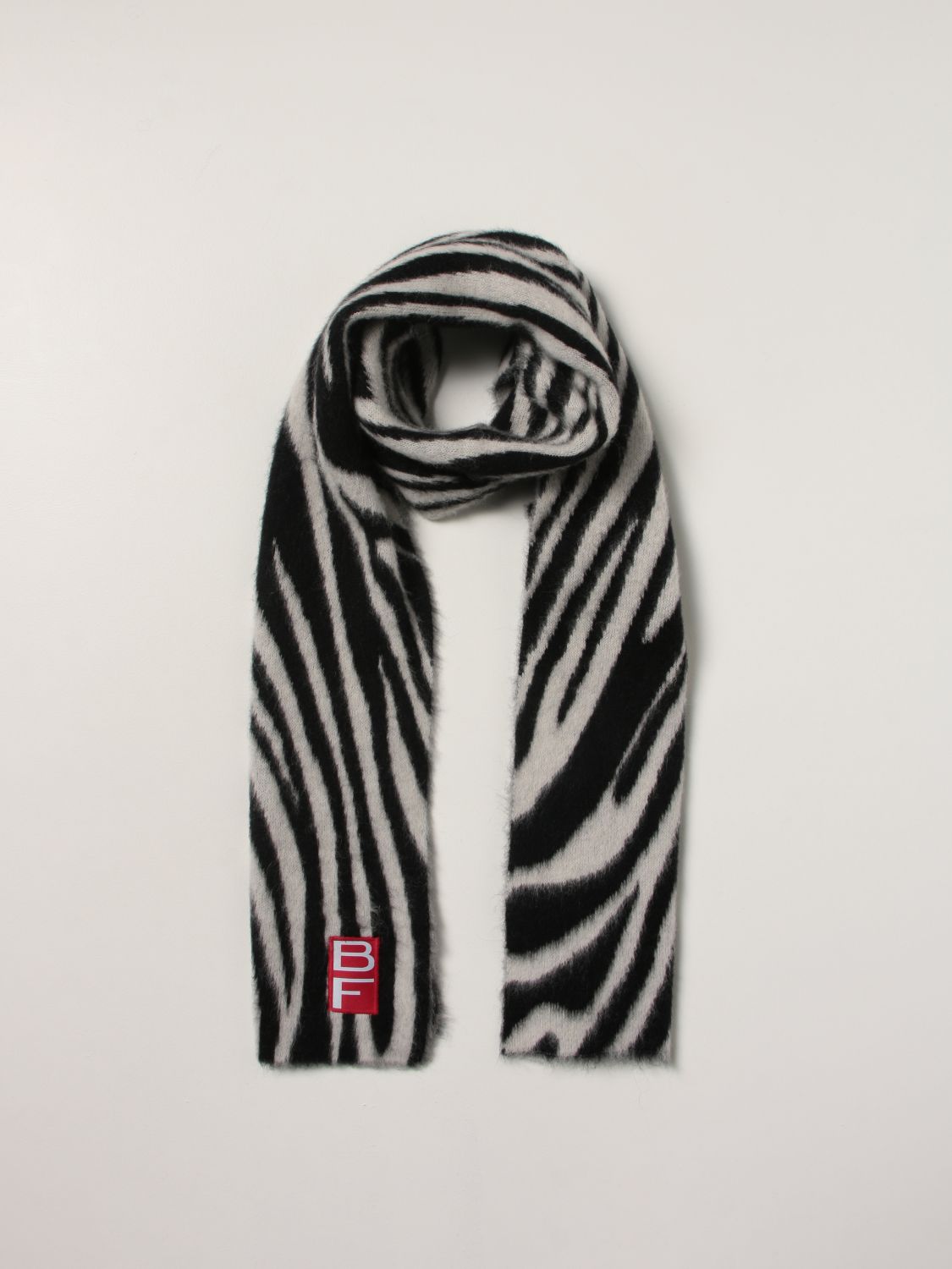 Scarf By Far: By Far scarf with abstract pattern black 2