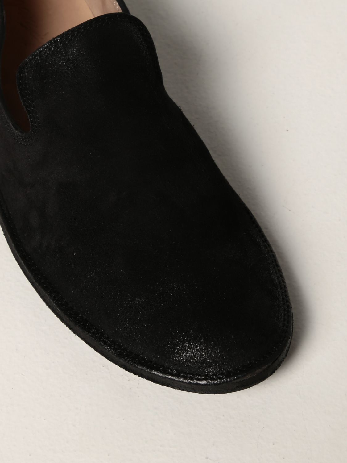 Scarpe basse Marsèll: Pantofola Strasacco Marsèll in camoscio nero 4