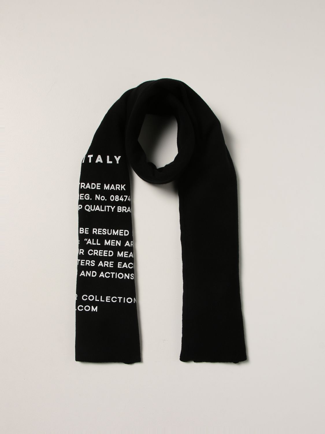Scarf Dondup: Dondup scarf with prints black 2