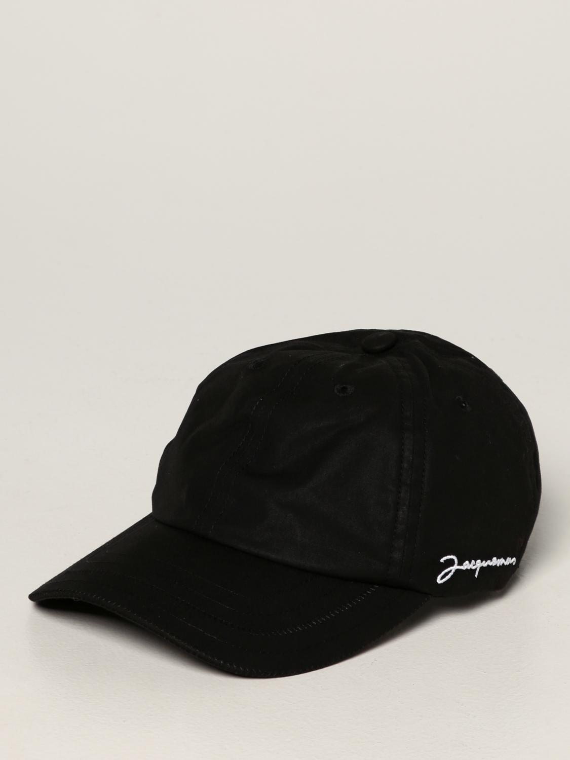 JACQUEMUS: Cappello da baseball in cotone - Nero | Cappello Jacquemus  216AC09216 GIGLIO.COM