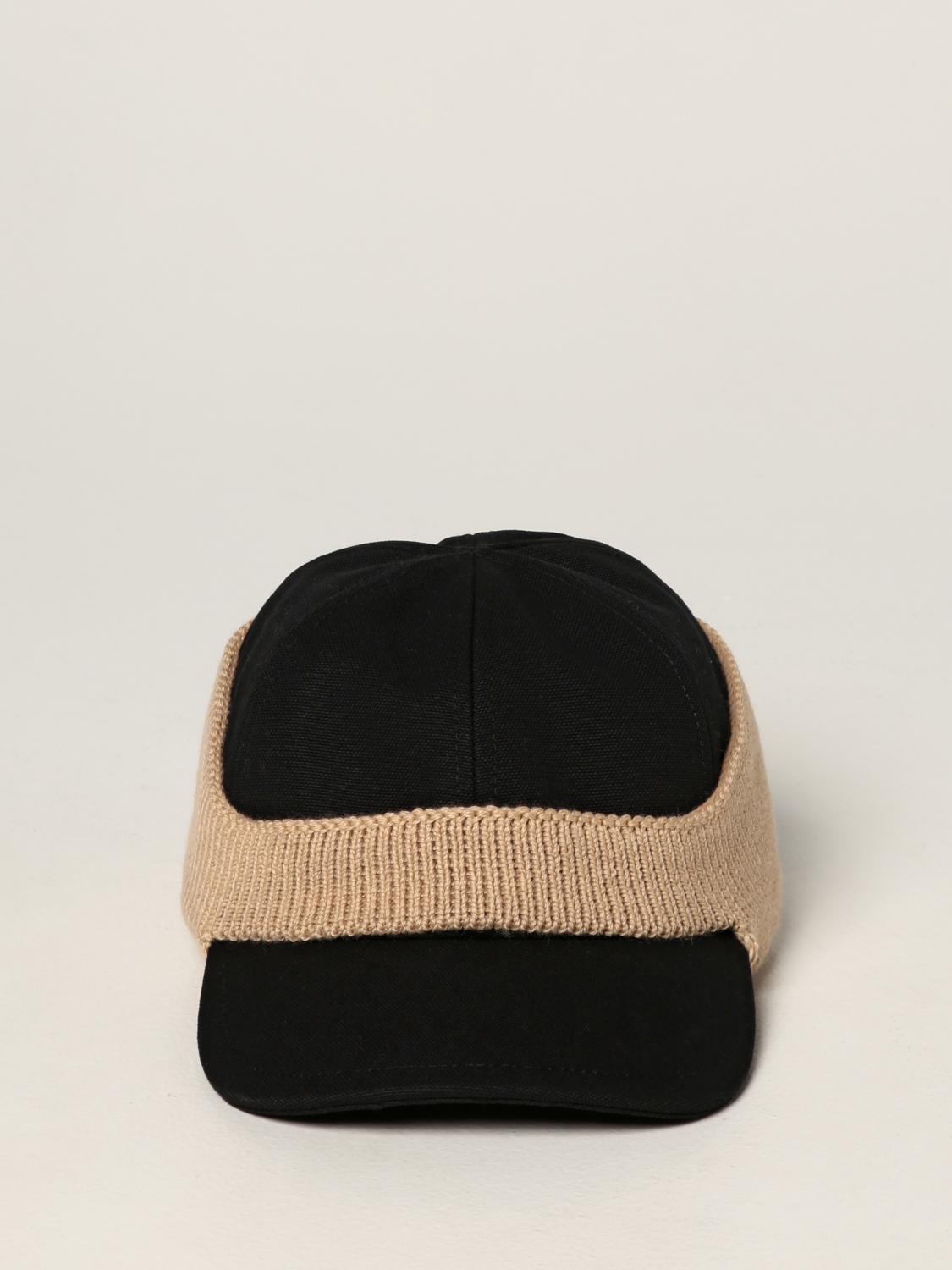 JACQUEMUS: Cappello da baseball in cotone e lana - Marrone | Cappello  Jacquemus 216AC21216 GIGLIO.COM