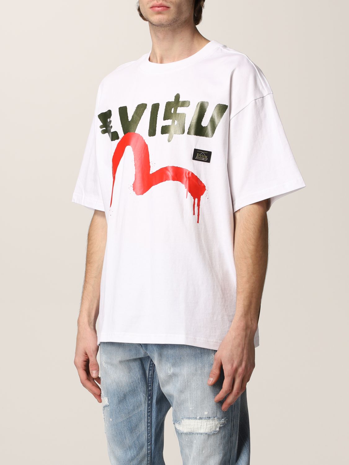 EVISU: t-shirt for man - White | Evisu t-shirt 2EAEBM1TS552LF