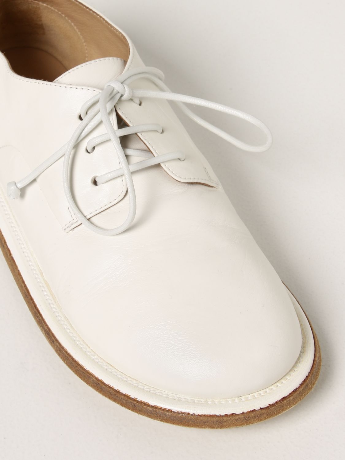 Oxford shoes Marsèll: Marsèll Guardella horse leather derby shoes white 4