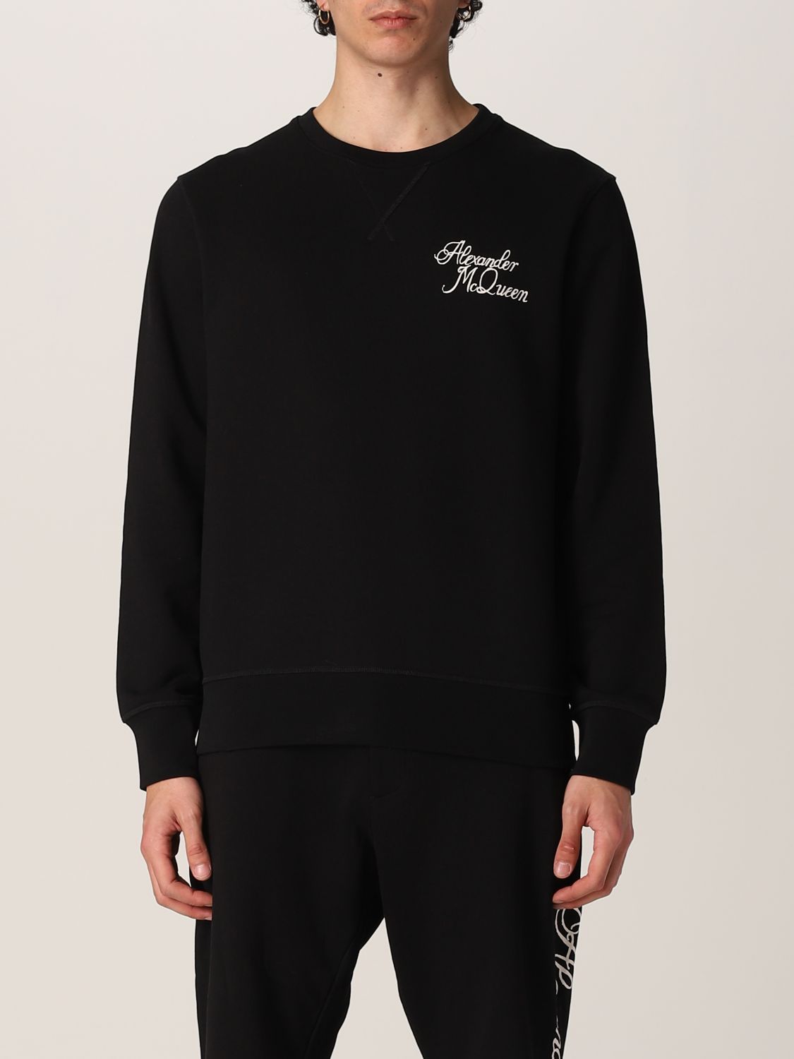 Alexander McQueen cotton sweatshirt with print