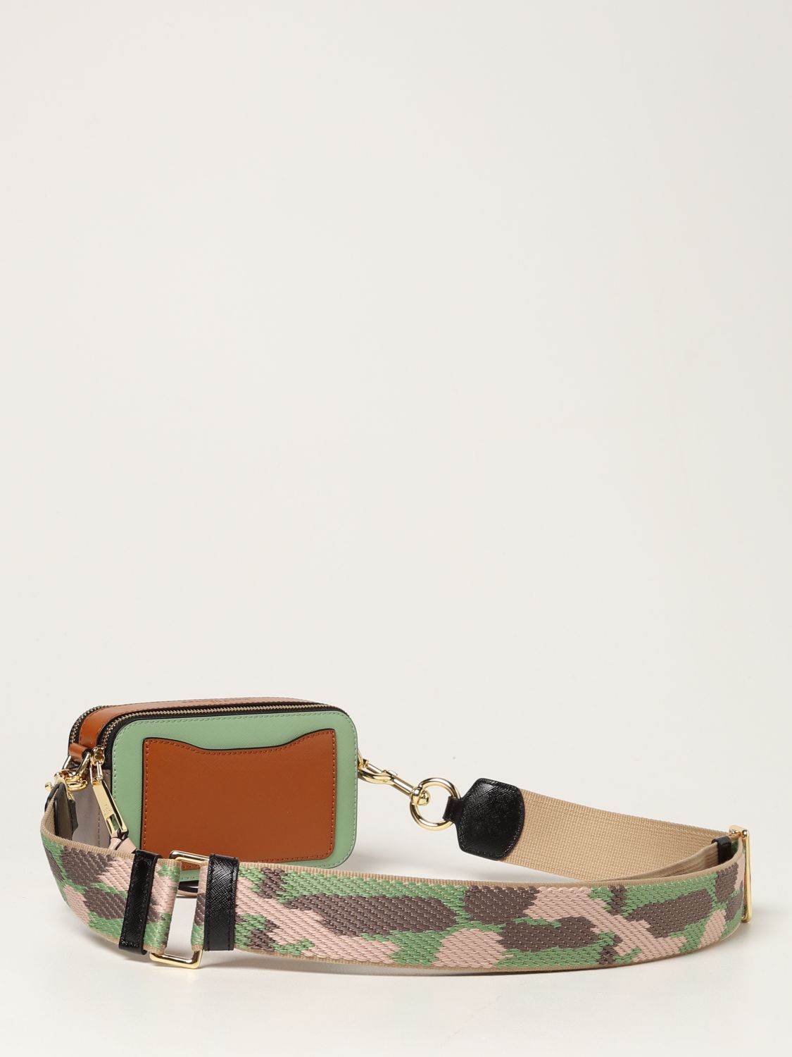 Snapshot leather crossbody bag Marc Jacobs Green in Leather - 26868264
