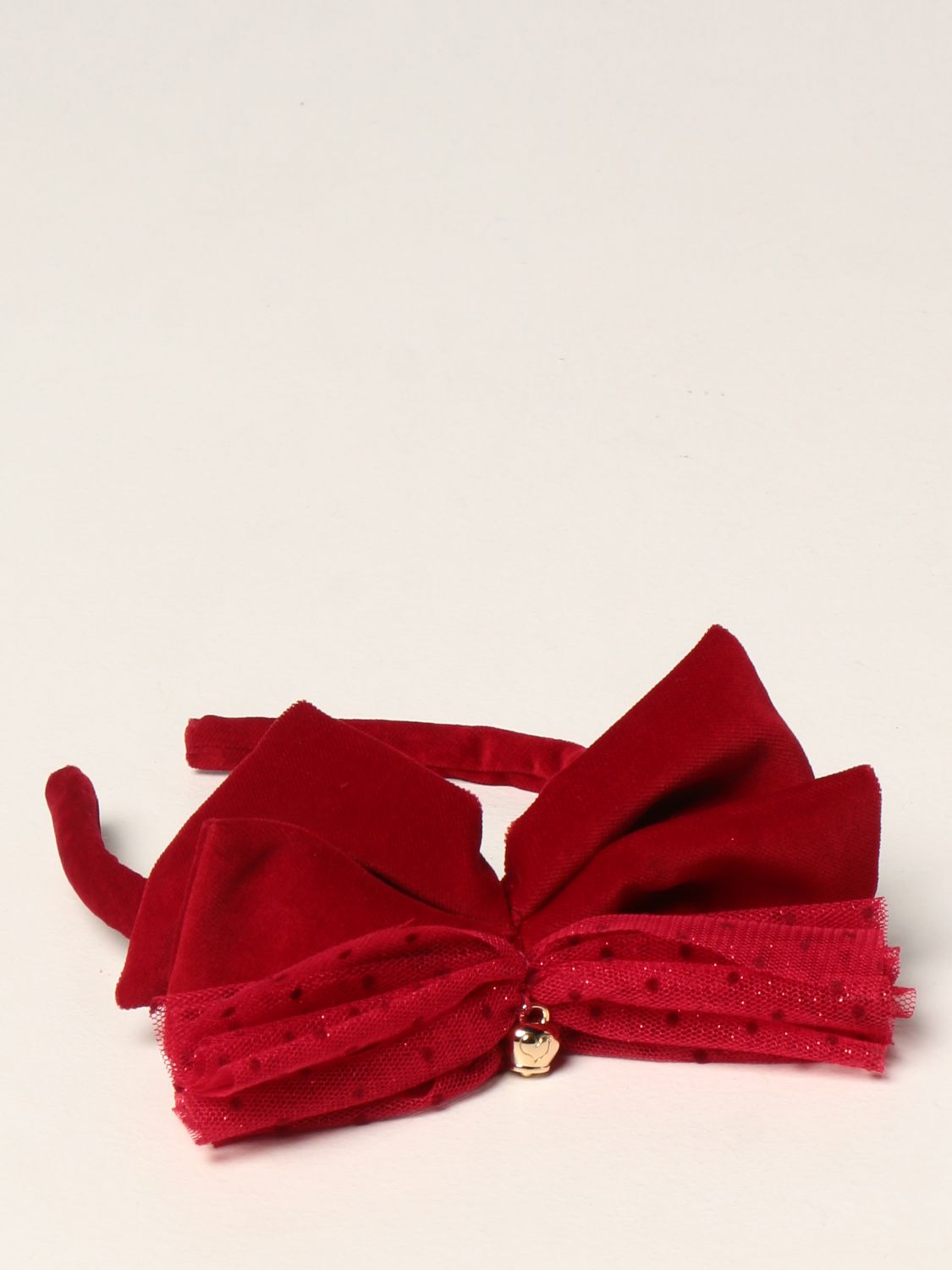 Simonetta Headband With Maxi Bow In Red