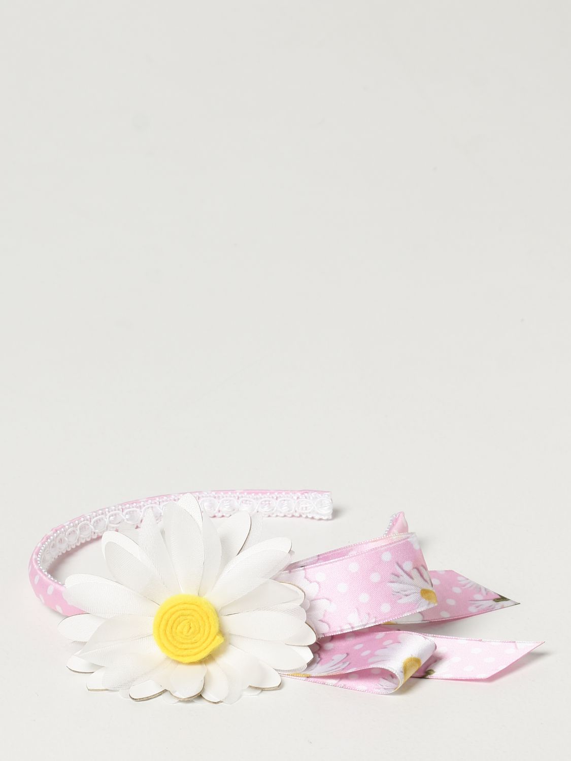 Hairband Monnalisa: Monnalisa headband with daisies peach 1