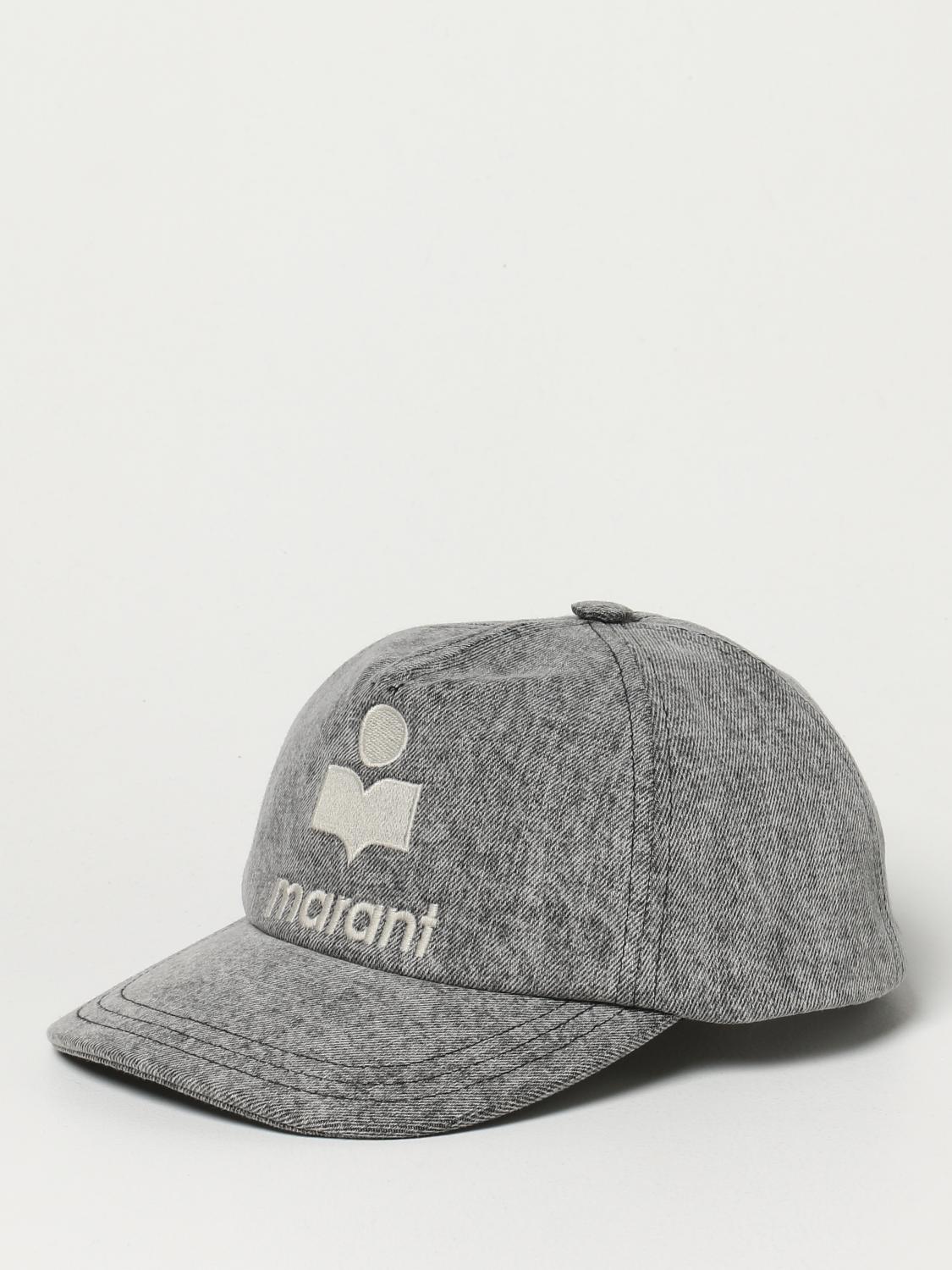 ISABEL MARANT: Cappello da baseball con logo - Grigio | Cappello Isabel  Marant CQ001522P033A GIGLIO.COM