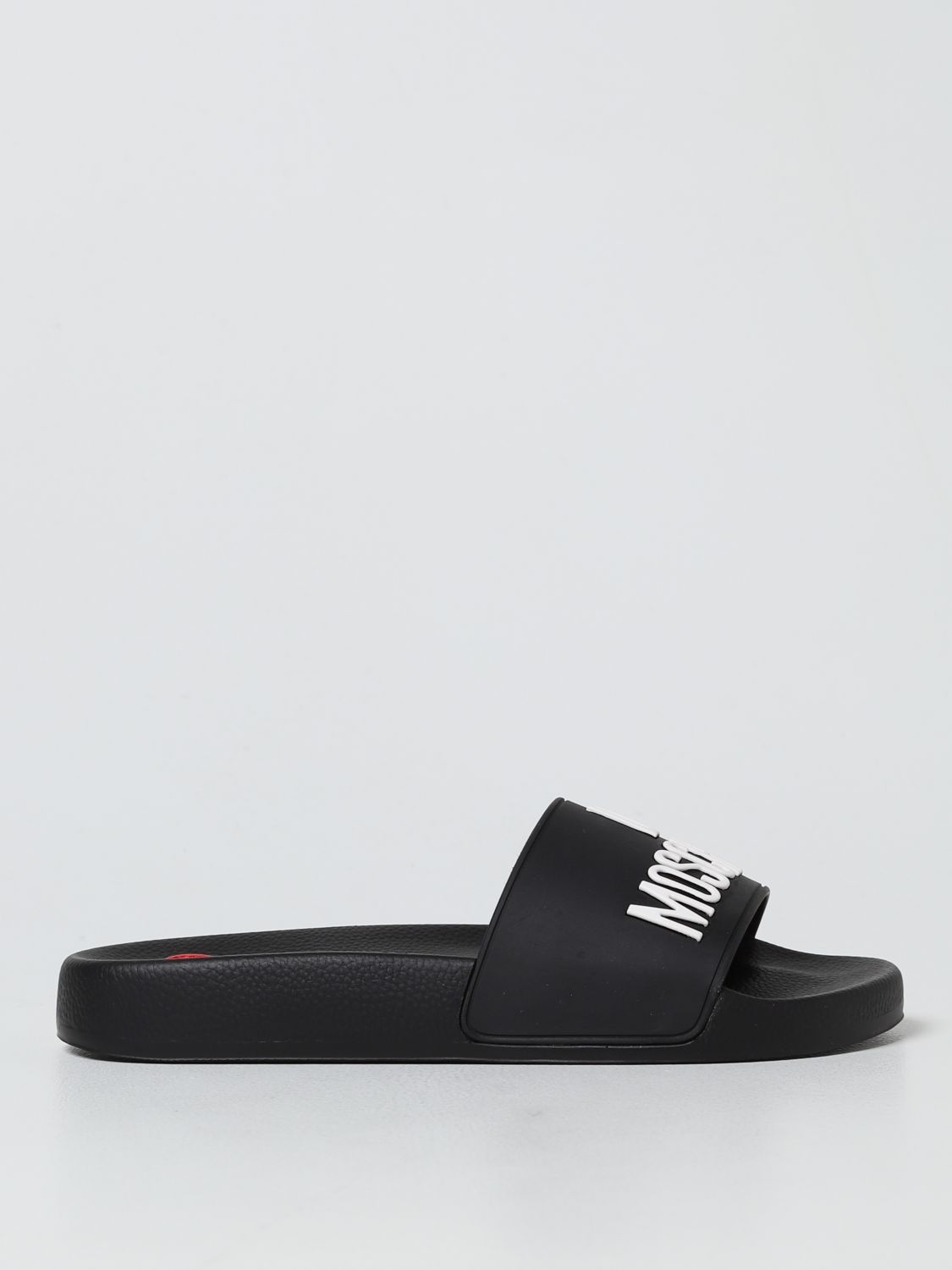 Sandali bassi Love Moschino: Sandalo slide Love Moschino con logo nero 1
