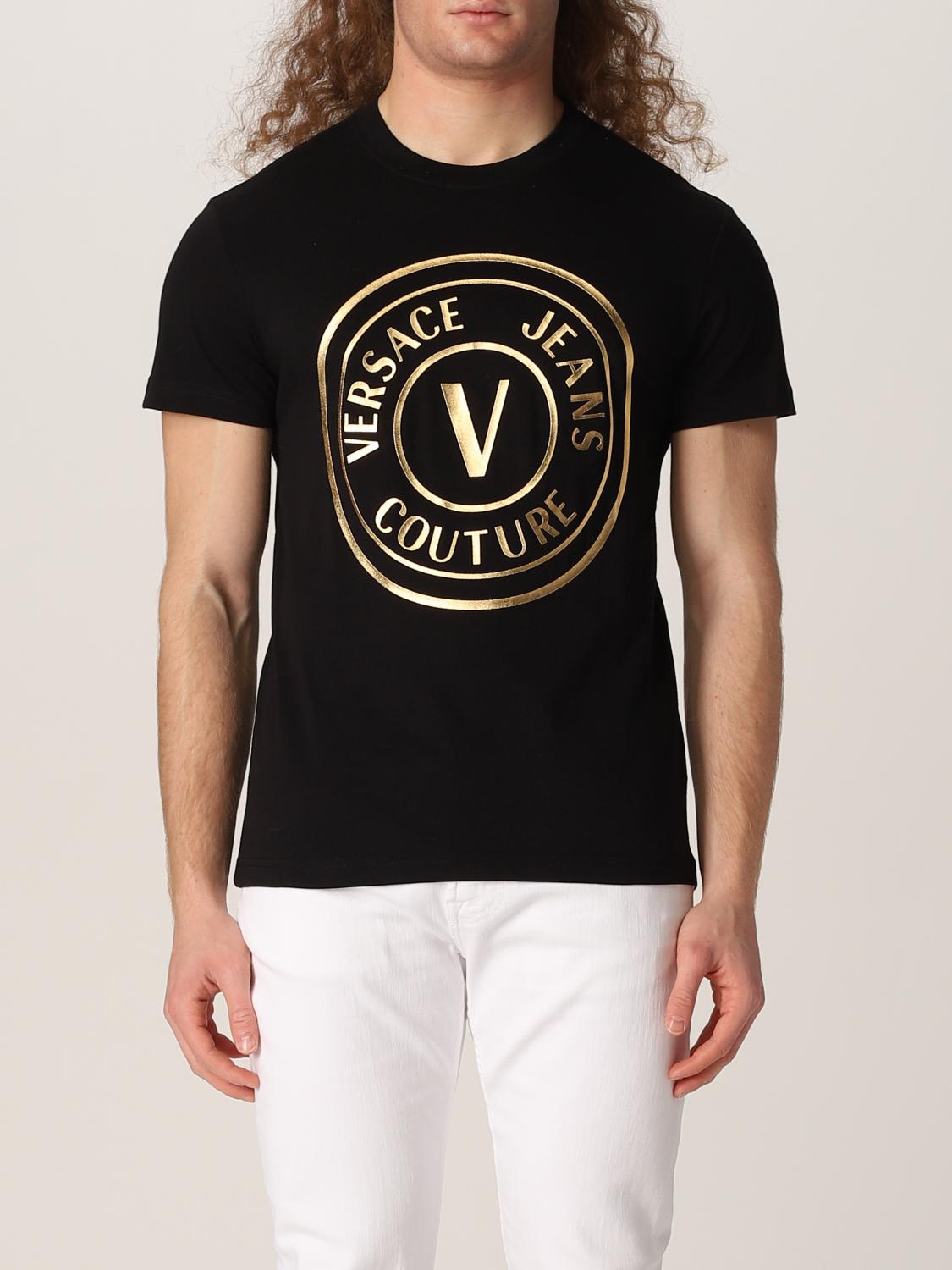 VERSACE JEANS COUTURE Tシャツ ブラック XLサイズ Tシャツ