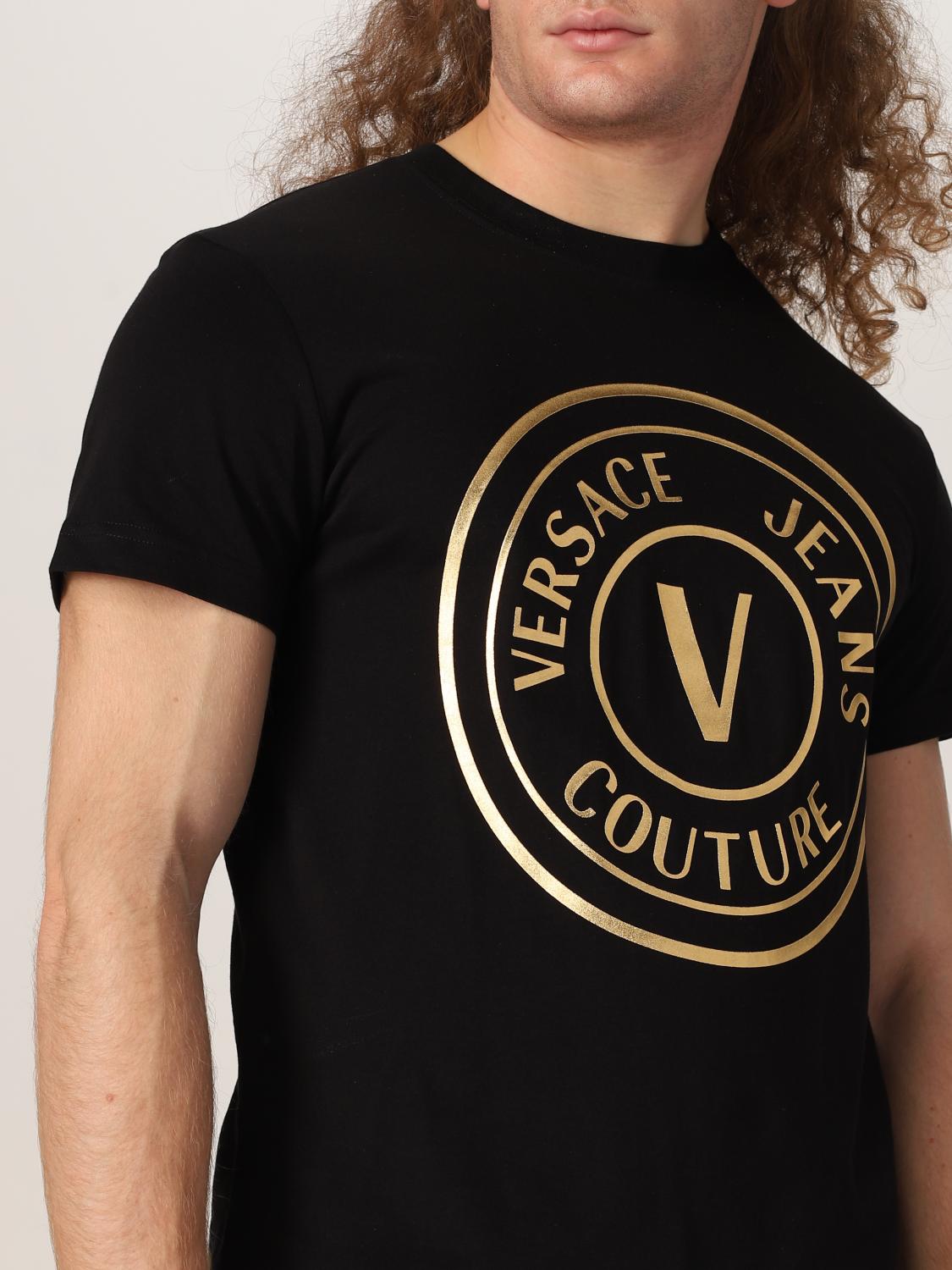 Versace Jeans Couture Outlet T Shirt Homme Noir T Shirt Versace Jeans Couture 72gaht03cj00t