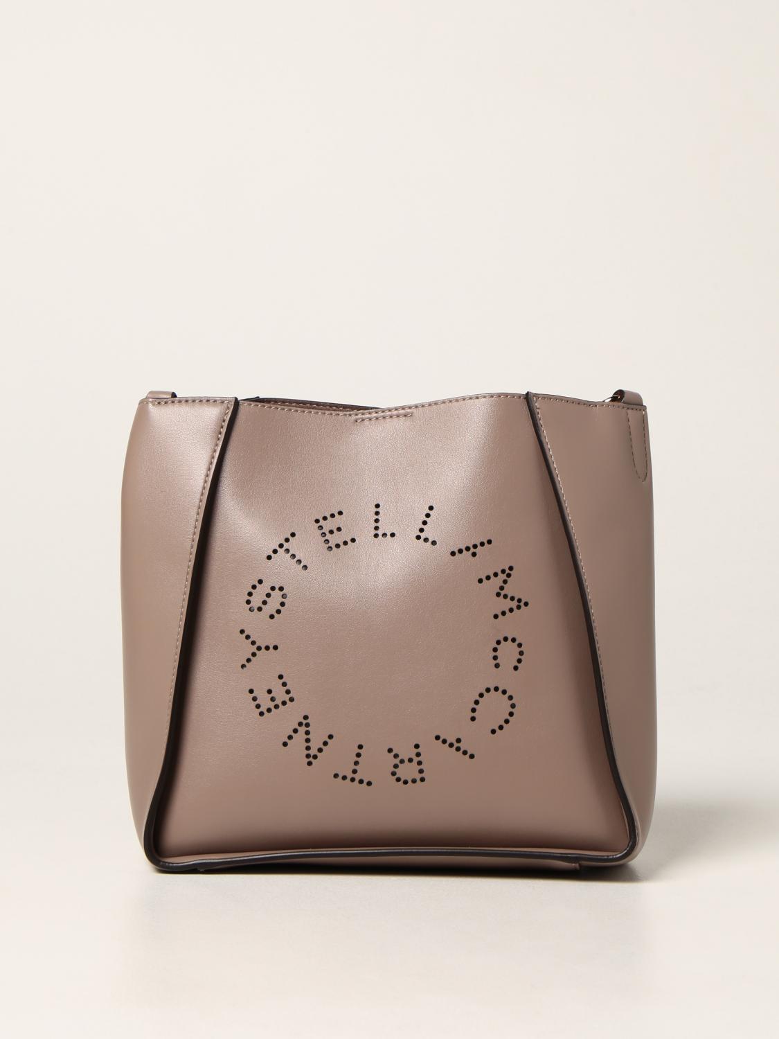STELLA MCCARTNEY crossbody bag in synthetic leather Dove Grey