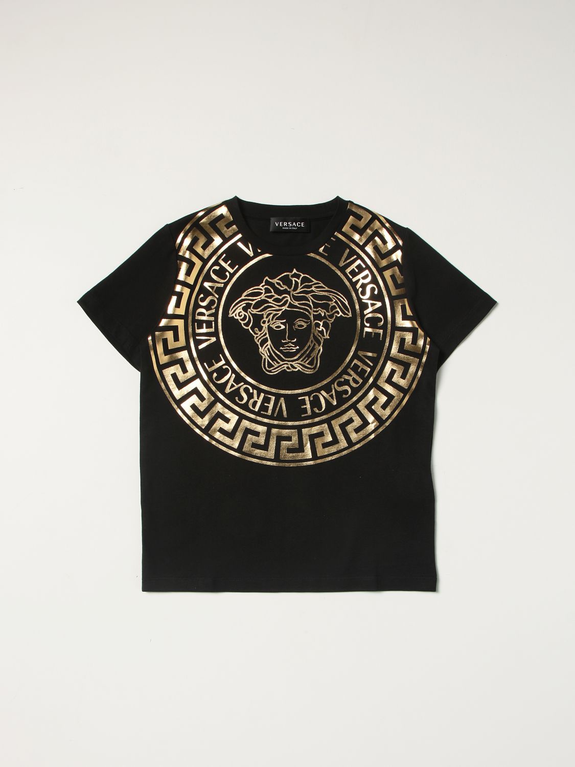 T-shirt Young Versace: T-shirt Versace Young con testa di medusa nero 1