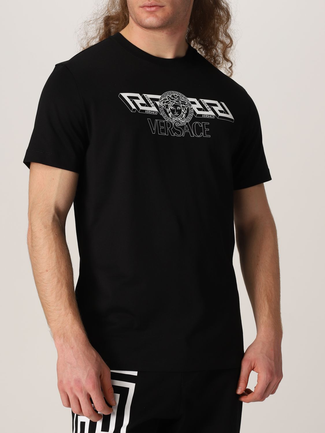 T-shirt Versace: Versace cotton t-shirt black 5