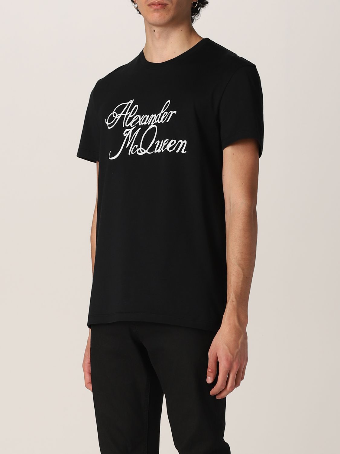 ALEXANDER MCQUEEN: T-shirt men | T-Shirt Alexander Mcqueen Men Black ...